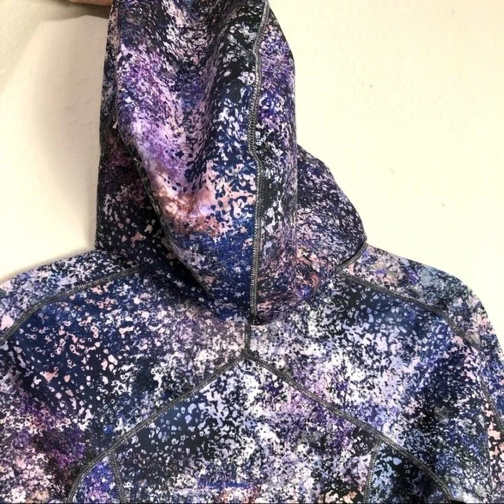Lululemon Ivivva perfect your practice jacket hooded full zip galaxy splatter 7